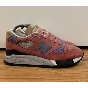 New Balance Womens 998 Core Pink/Purple/Tan Sneakers W998XAA Made In USA Size 8‎